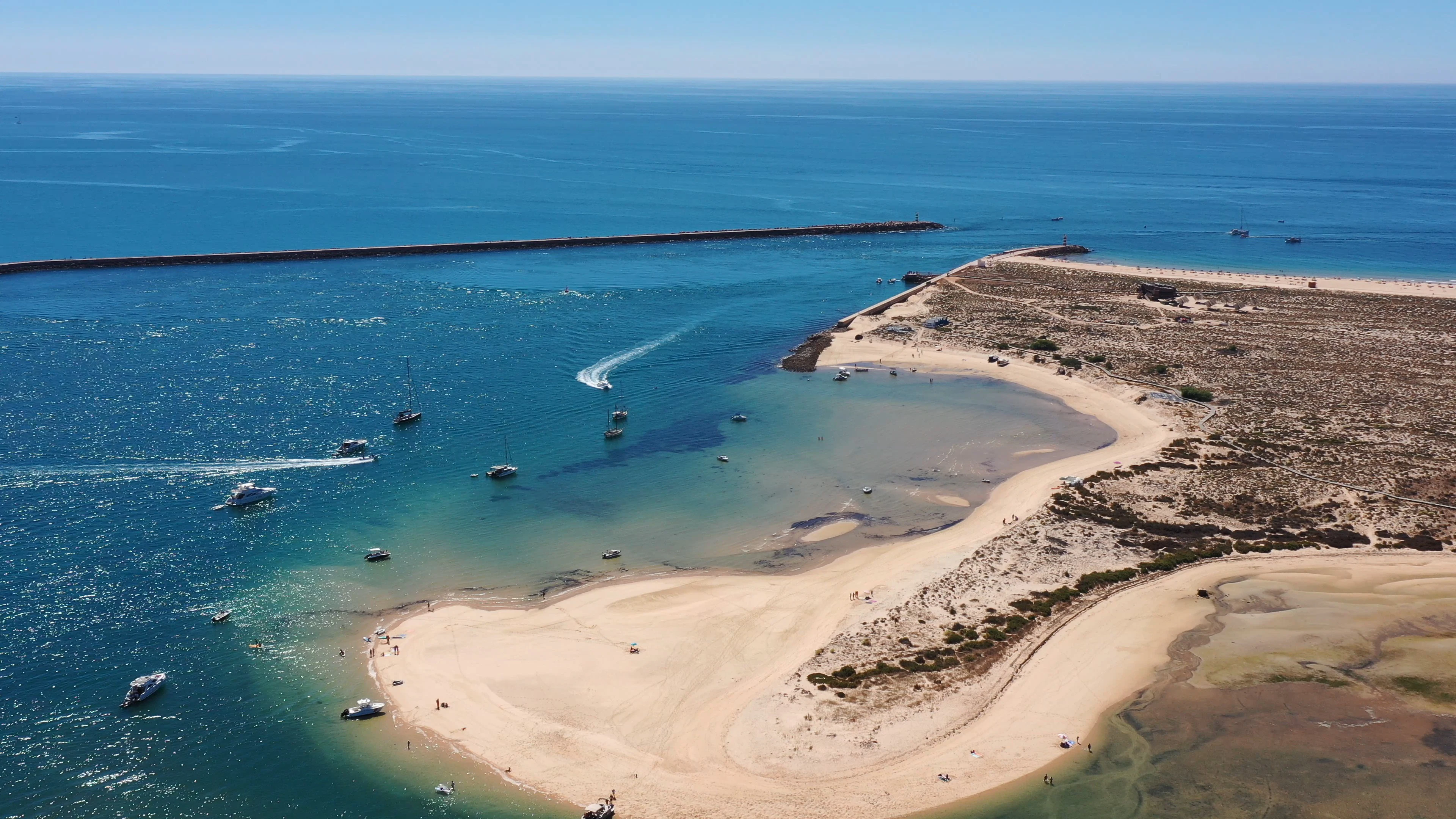 Ilha Ria Formosa: Passeio de barco de 5,5 horas a partir de Olhão