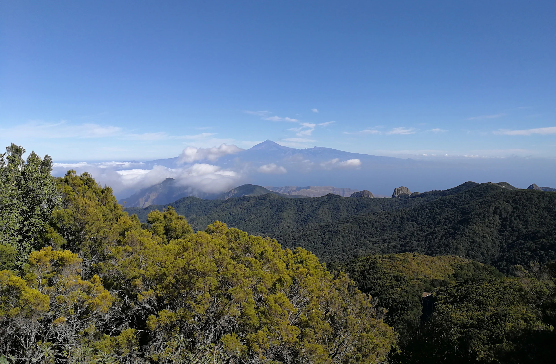 Views of El Teide from La Gomera