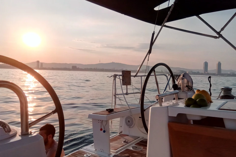 sunset barcelona