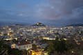 Atenas vista de cima à tarde