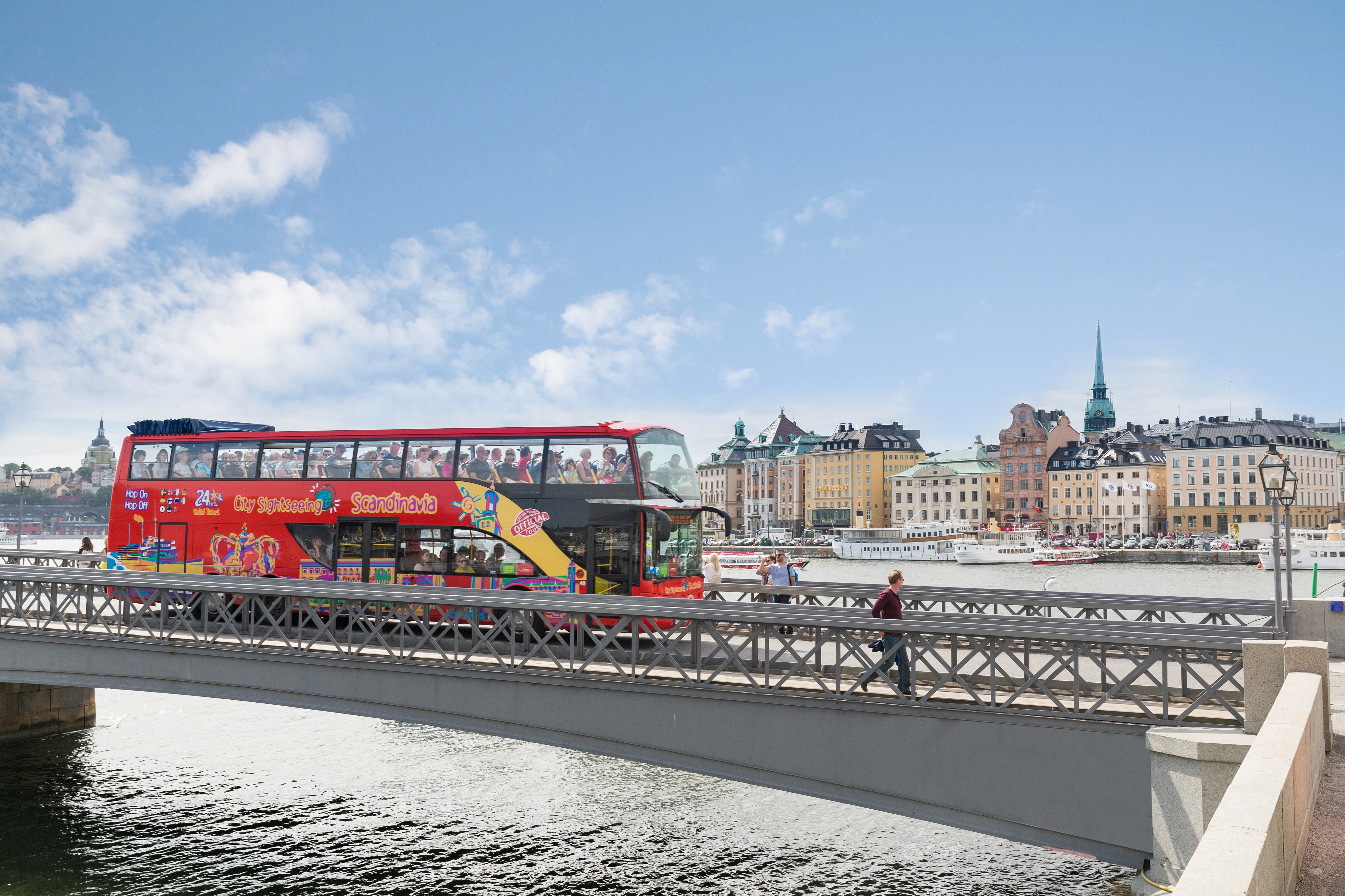 City Sightseeing Estocolmo: ônibus hop-on hop-off + passeio de barco