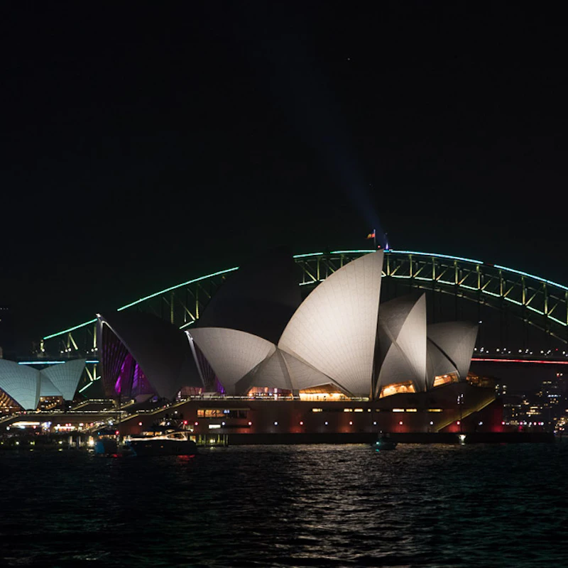 Python Sydney Scene Sydney Harbour: 1.5-Hr Vivid Tall Ship Dinner Cruise