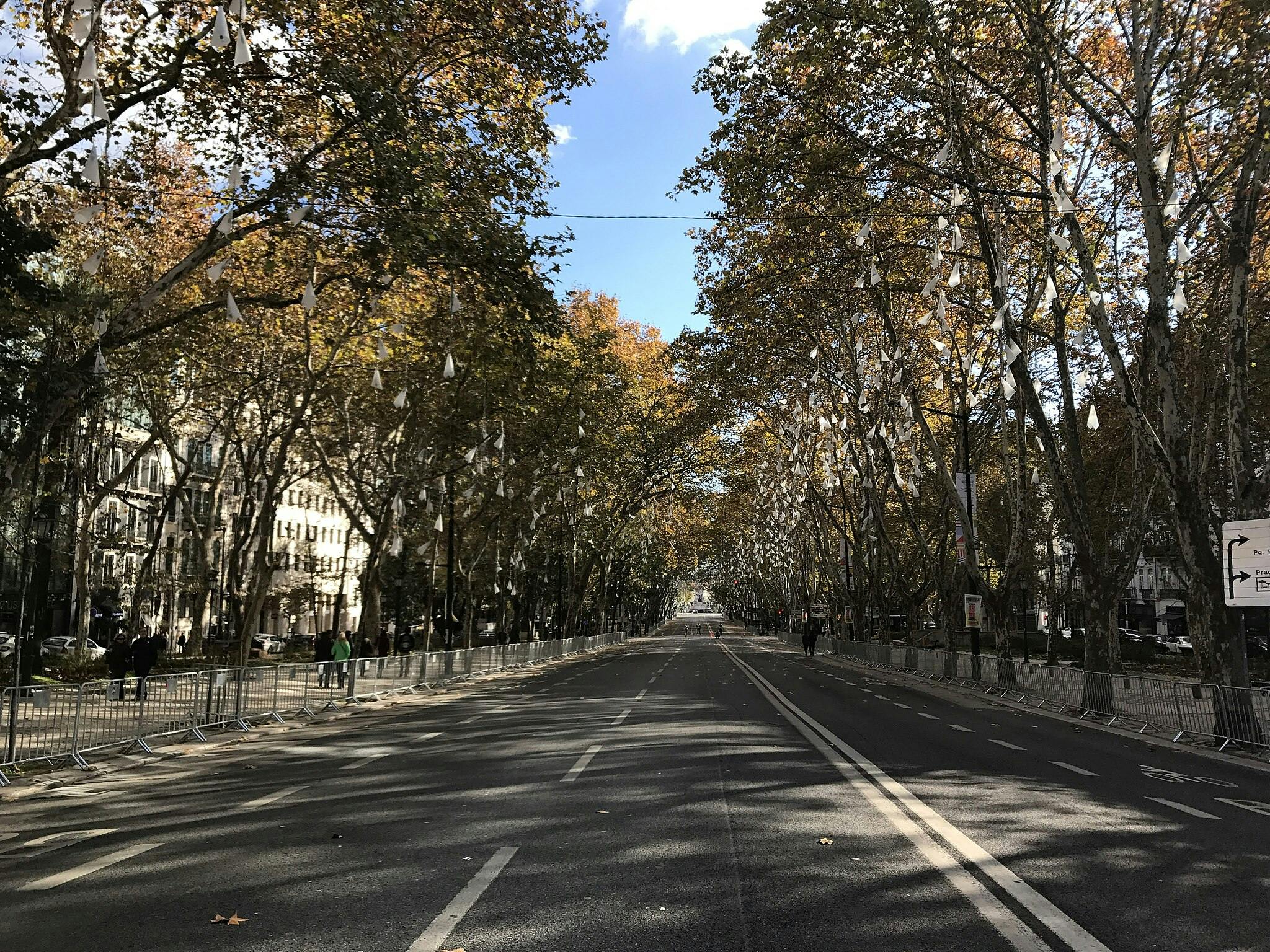 Avenida da Liberdade w Lizbonie