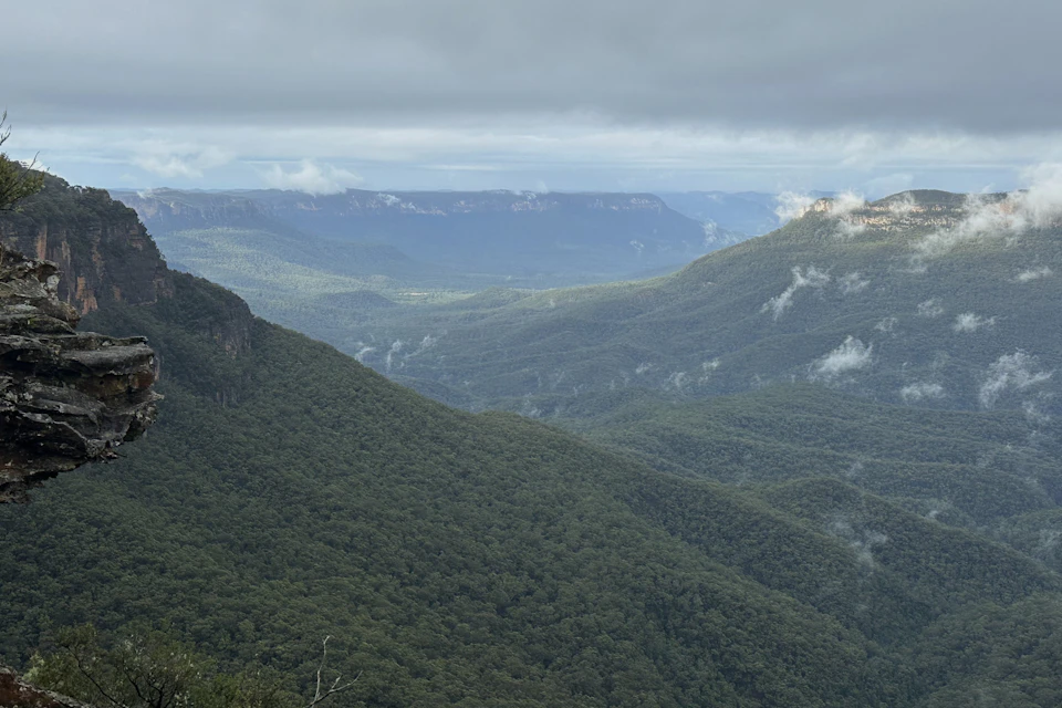 Take in the breathtaking views of the Blue Mountains