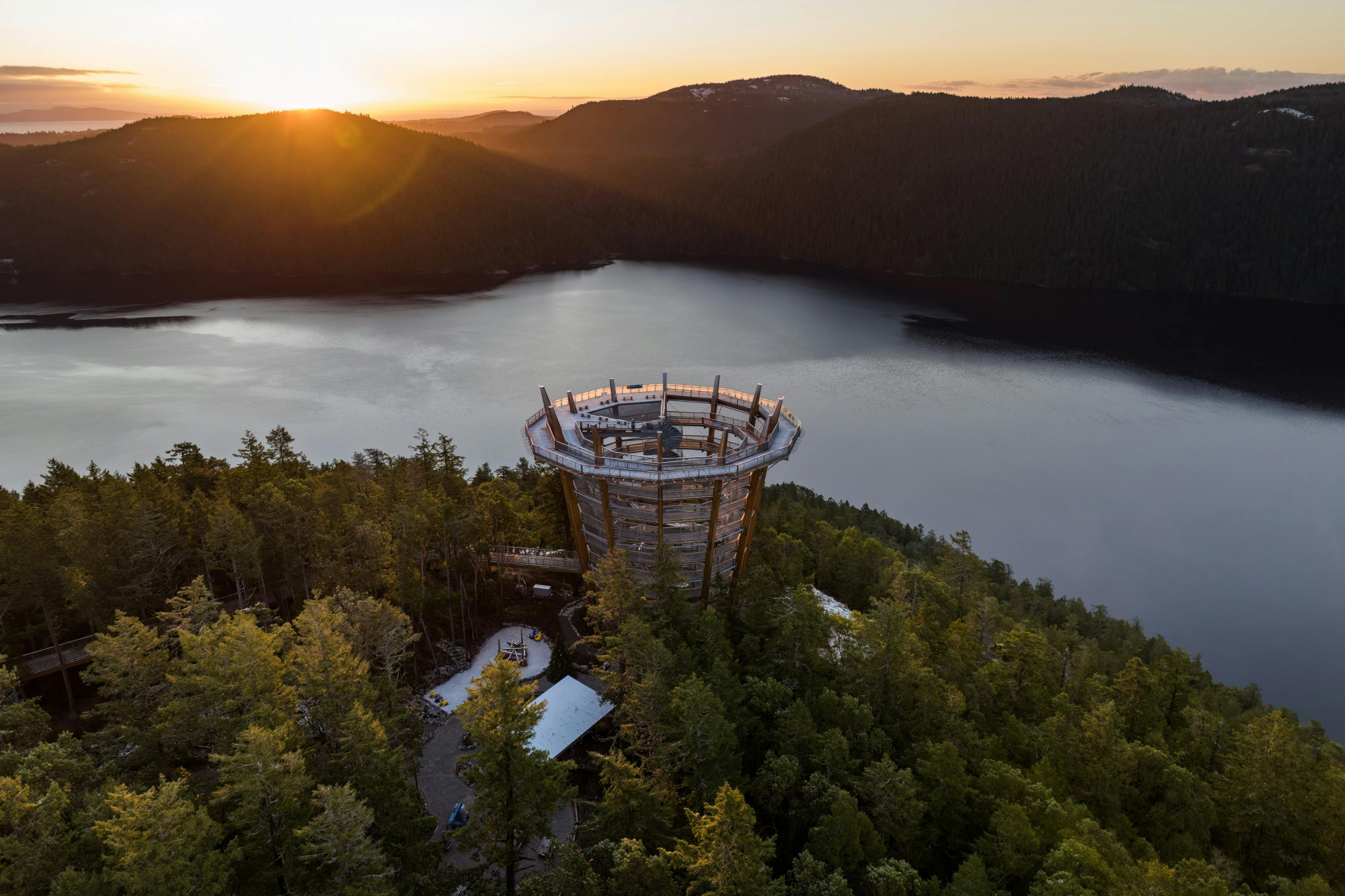 Sunset at Malahat SkyWalk