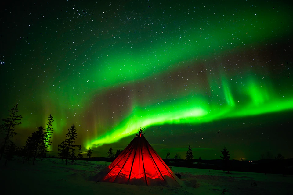 Northern Lights in Rovaniemi, Lapland