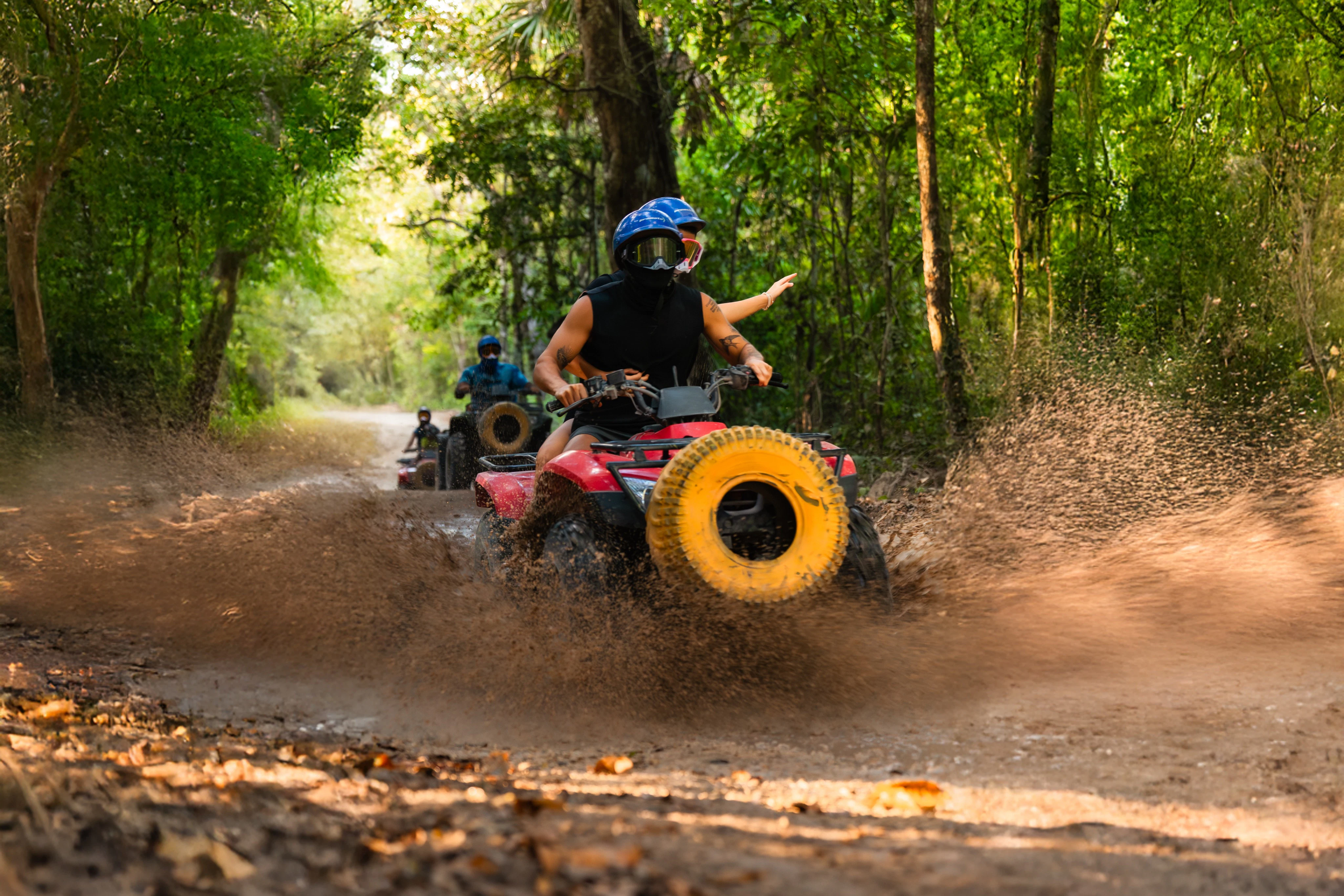 Mayan Jungle Rush: ATV + Ziplines + Lunch + Transfer
