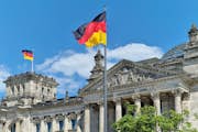 Le Reichstag vu de l'extérieur