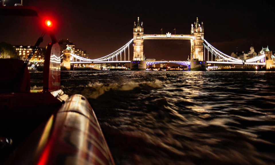 Cruise past London's most iconic landmarks dressed in stunning lights