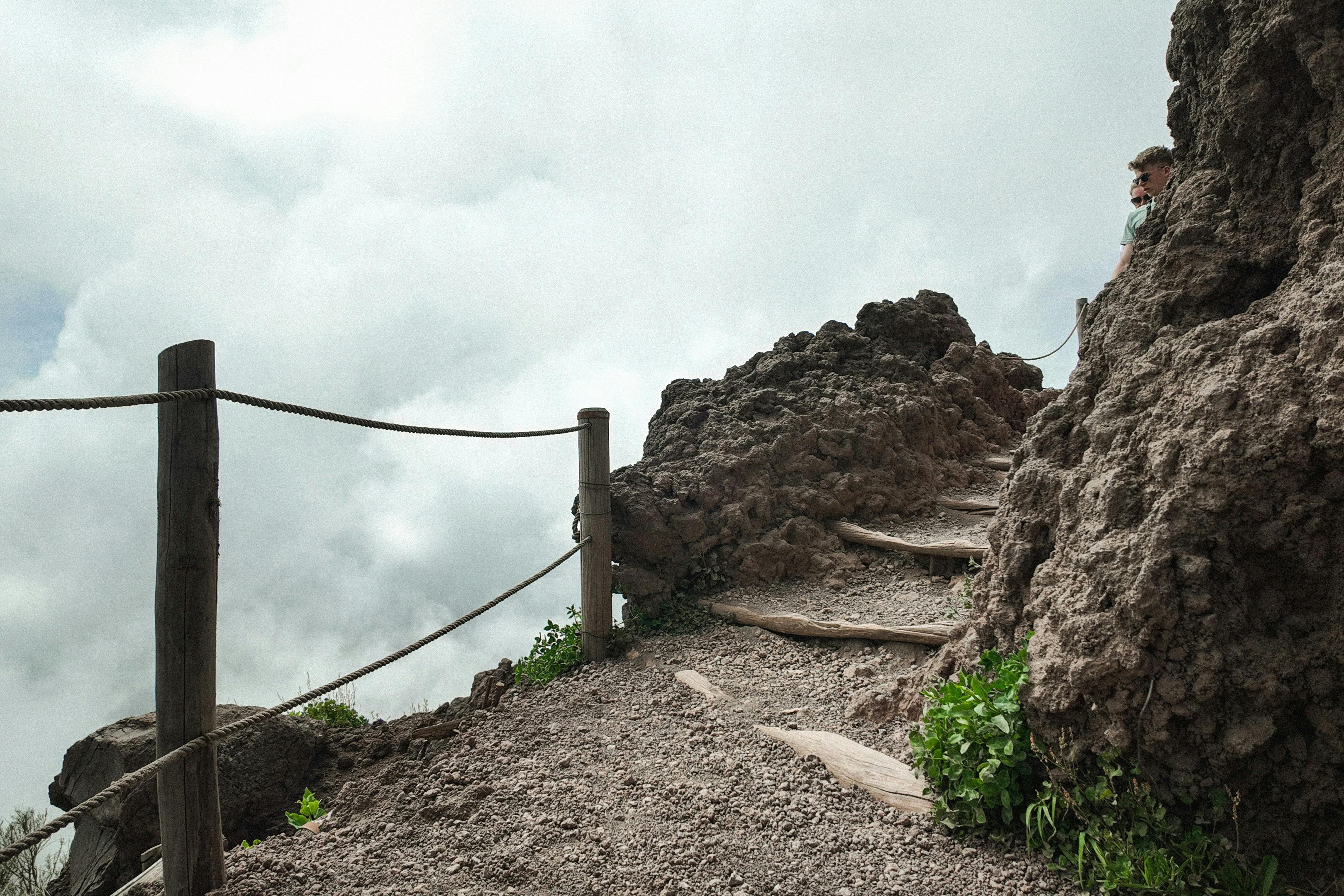 Footpath on the volcano.