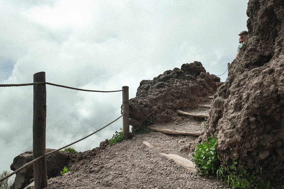 Footpath on the volcano.