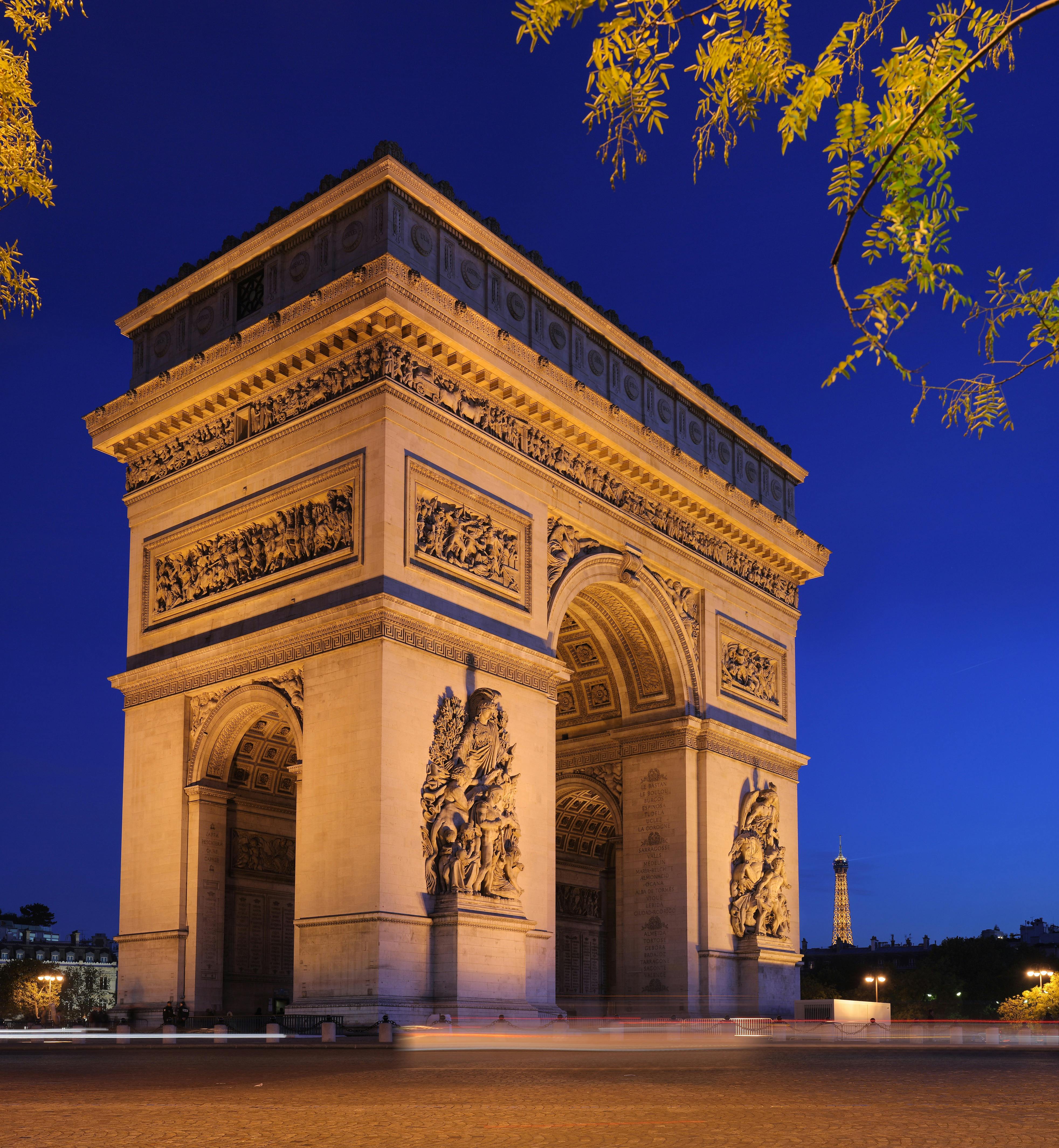 Louvre Museum Arc de Triomphe