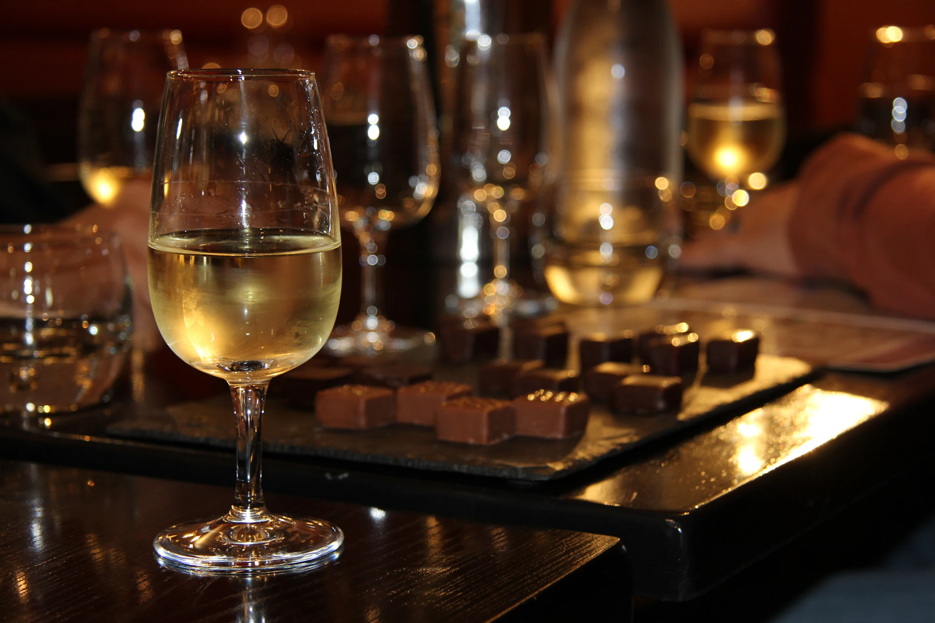 Wine and chocolate
