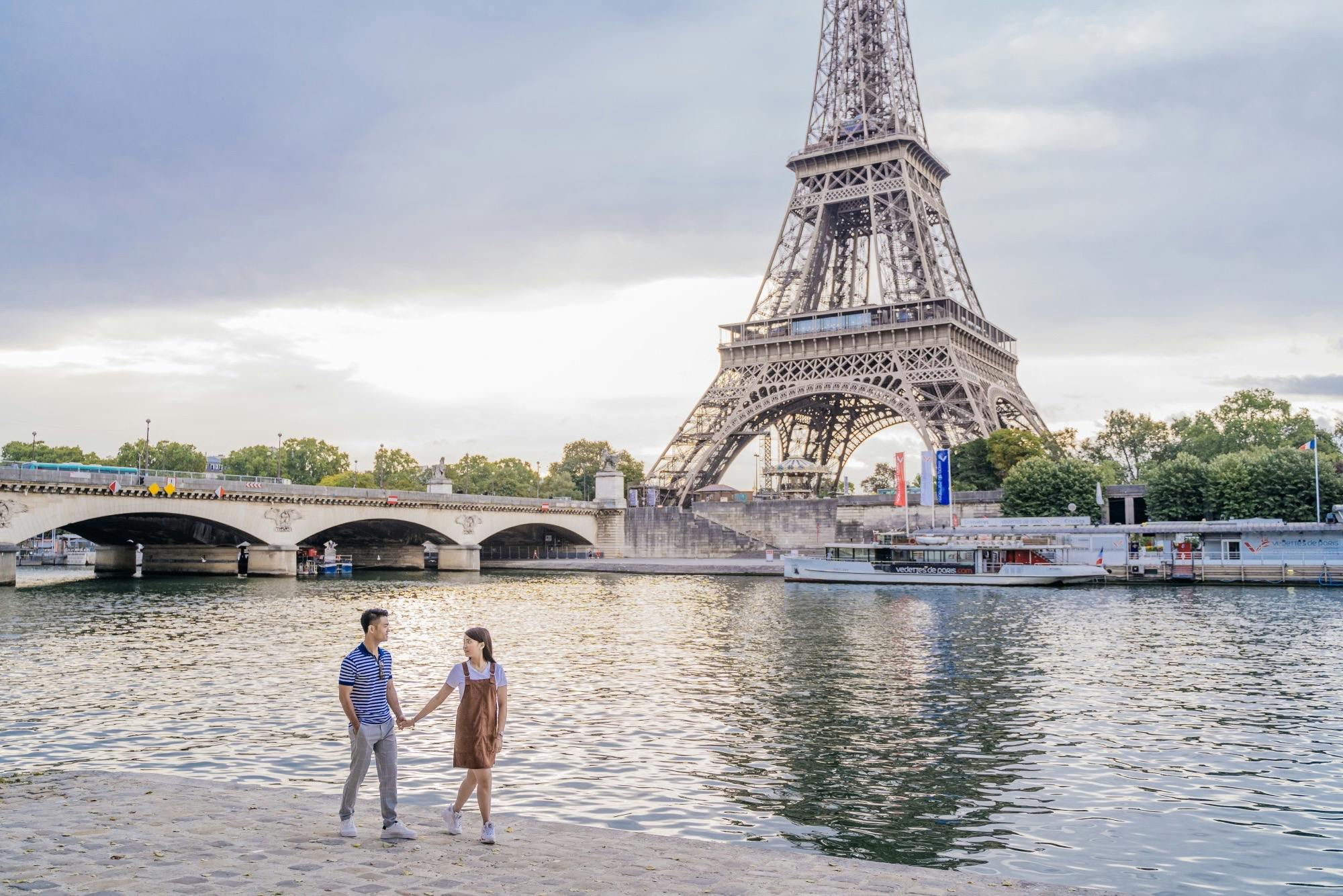 Eiffel Tower as seen from Port Debilly