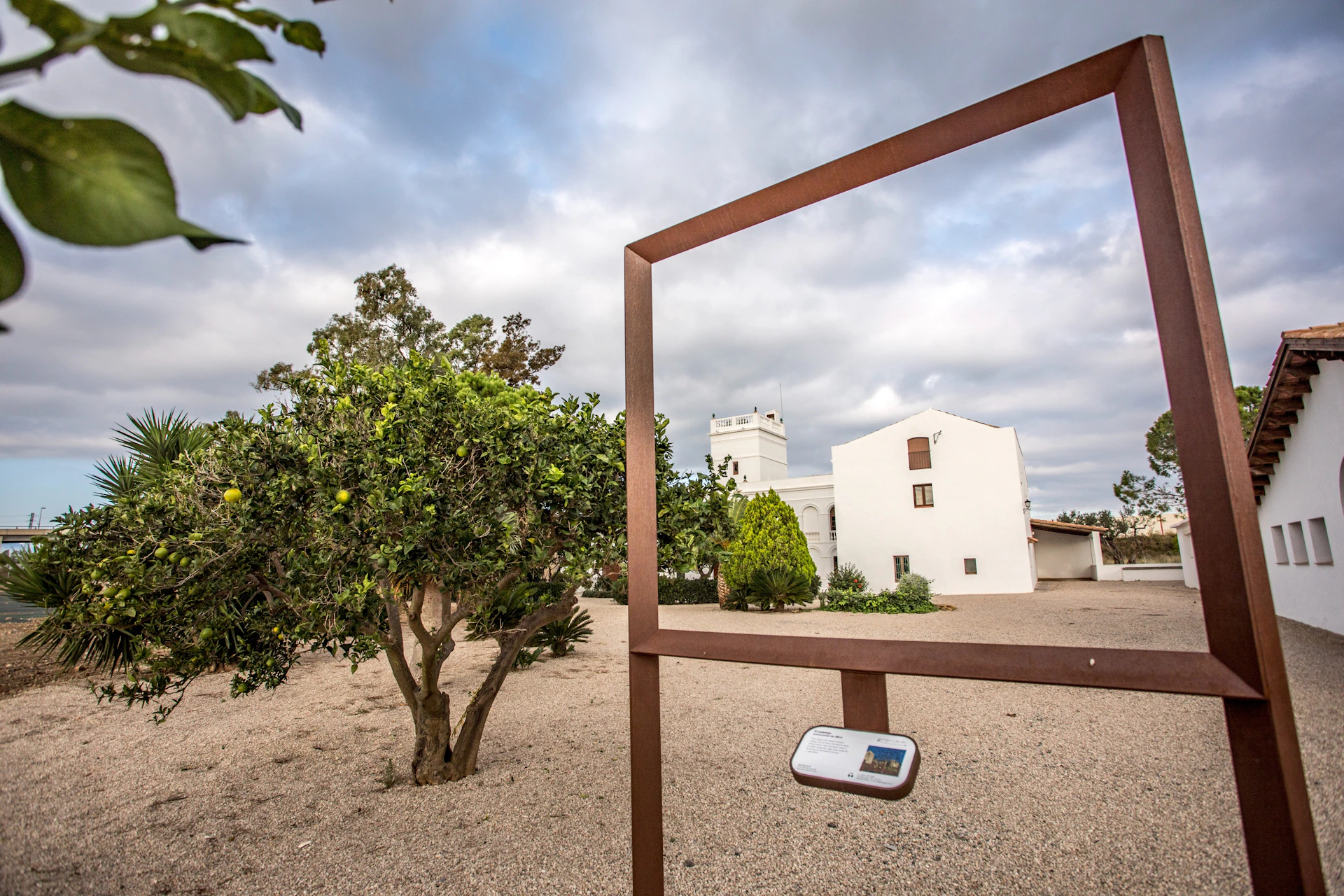The perspective of the painting of the Masia