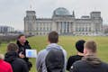 Die Etappe der letzten Überfahrt zum Reichstag.