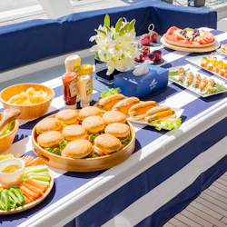 Dubai Harbour: Yacht Ride & Slide, Swim & Snorkel with BBQ Lunch 4