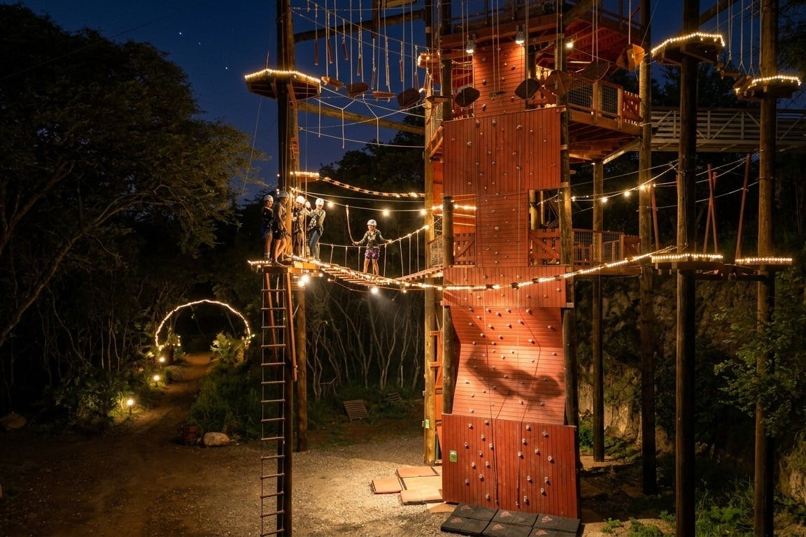 Parco Avventura Coral Crater: Corso d'avventura Ninja notturno + falò e S'mores — 6