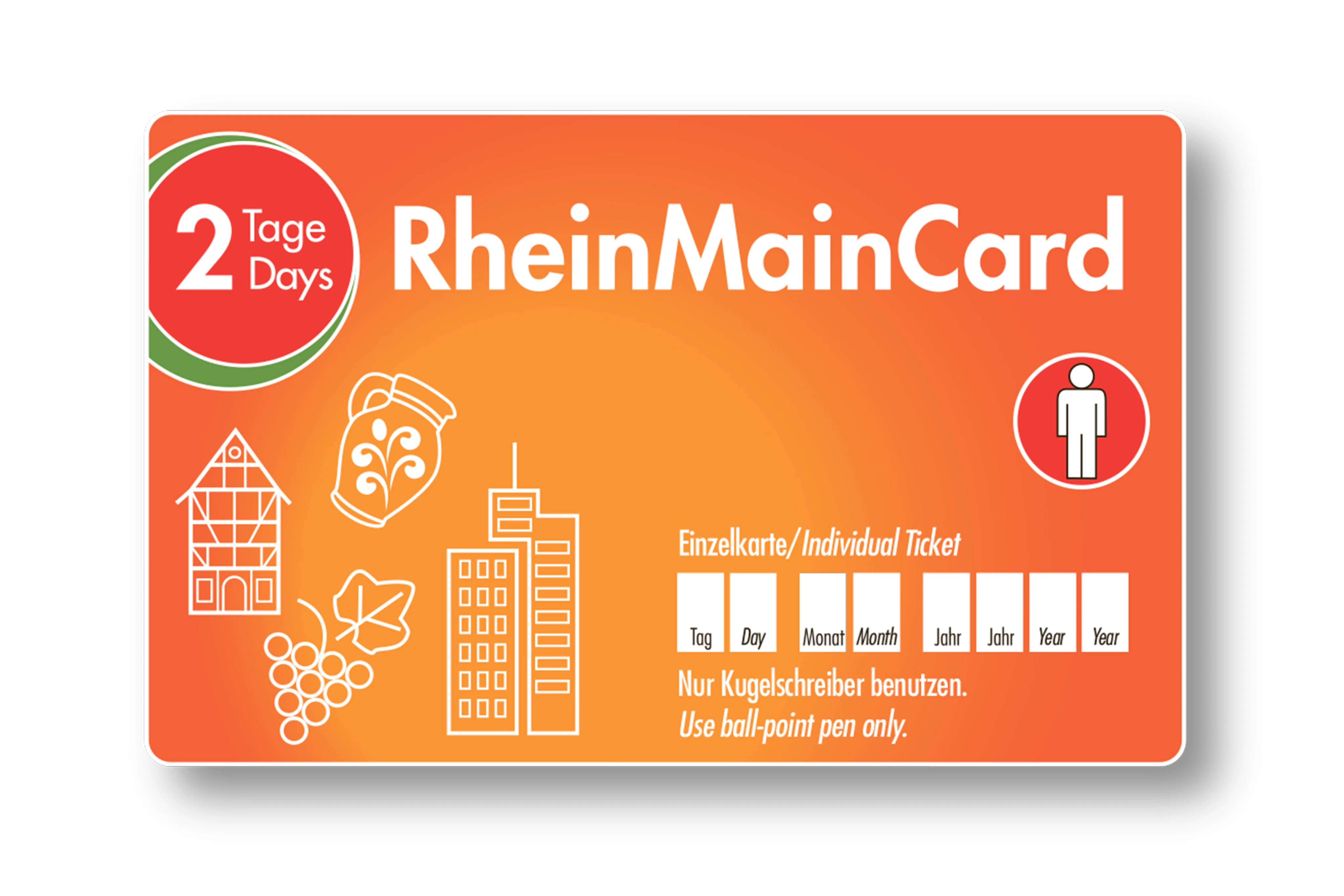 RheinMainCard: Cartão de 2 dias + Transportes públicos + Descontos