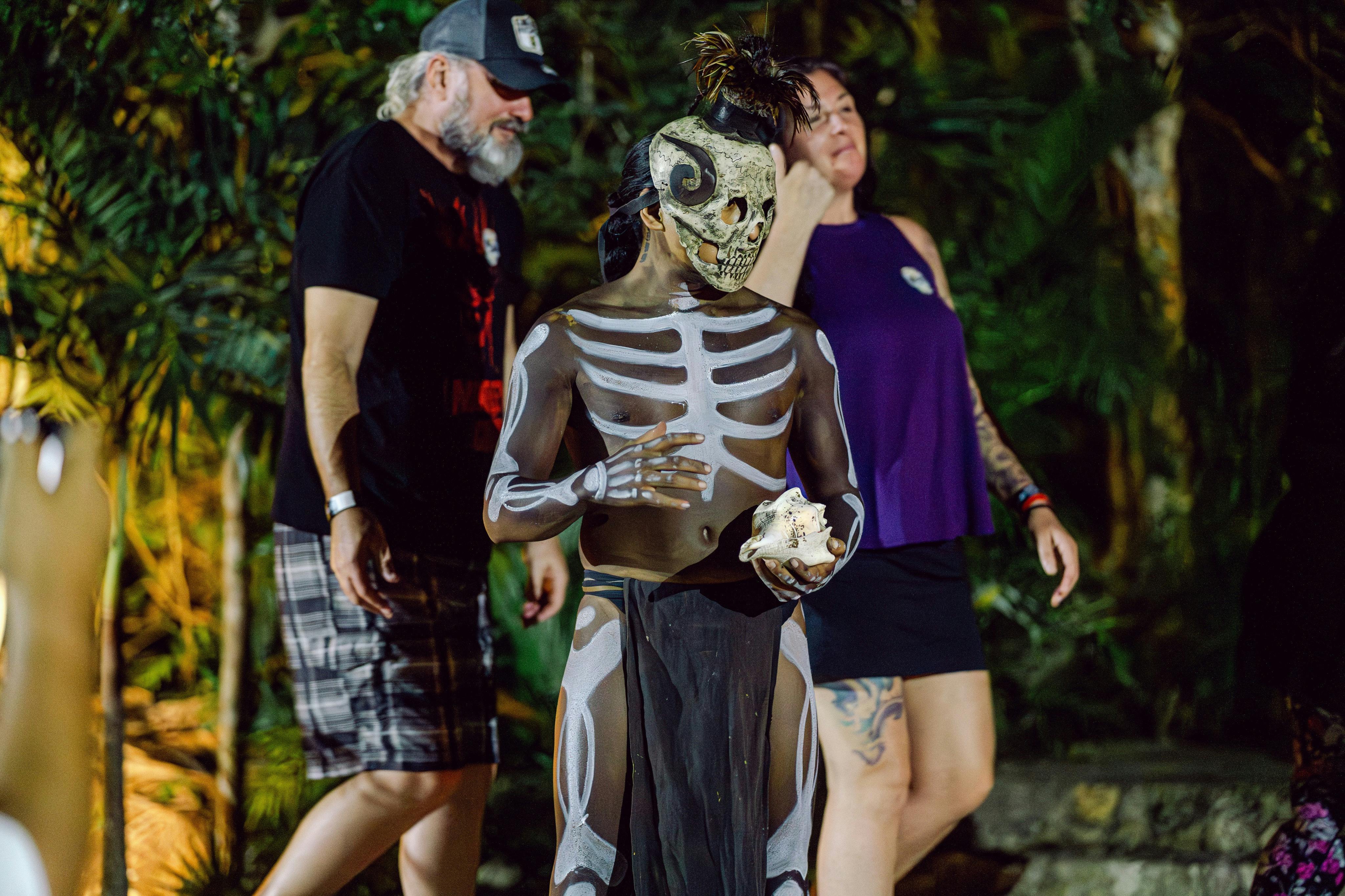 Day of the Dead in a cenote