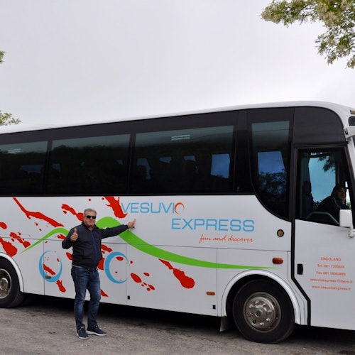 Vesuvio Express ： Ercolano + Vesuviusチケットからのラウンドトリップトランスポート(即日発券)