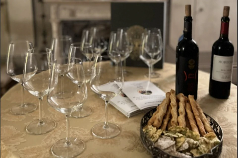 Wine and appetizers