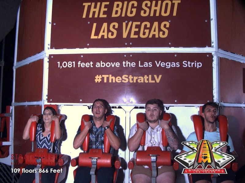 Big Shot, Stratosphere, The Big Shot thrill ride shoots pas…