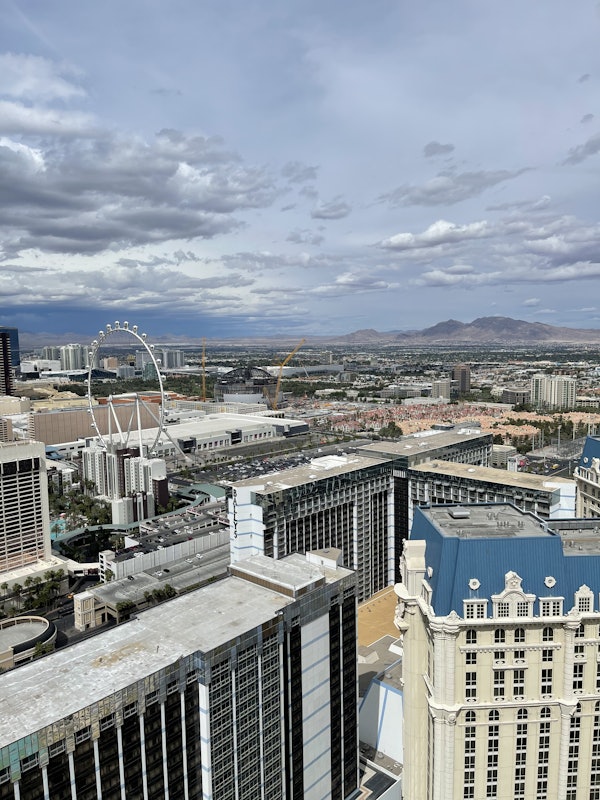 zdjęcia Las Vegas Wieża Eiffla USA Staw Niebo Domy Miasta 1080x1920