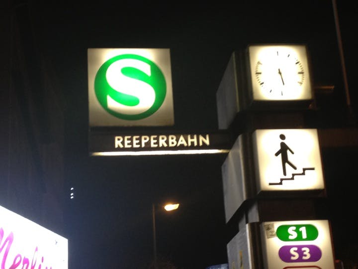 Reeperbahn w Hamburgu